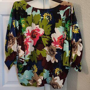 Trina Turk 100% Silk Blouse Size L